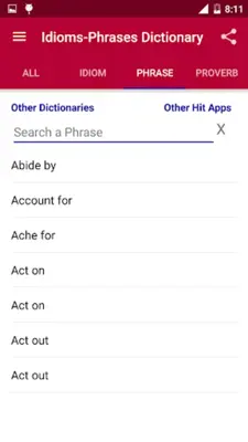 Idioms Dictionary android App screenshot 5