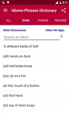 Idioms Dictionary android App screenshot 6